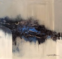 L'passo Benjamin, 20 x 20 Inch, Acrylic on Canvas, Abstract Paintings, AC-LPB-050